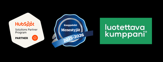 HubSpot Solutions Partner, Kauppalehti Menestyjät ja Luotettava Kumppani